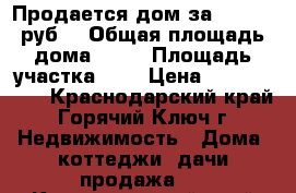 Продается дом за 1650000 руб. › Общая площадь дома ­ 40 › Площадь участка ­ 5 › Цена ­ 1 650 000 - Краснодарский край, Горячий Ключ г. Недвижимость » Дома, коттеджи, дачи продажа   . Краснодарский край,Горячий Ключ г.